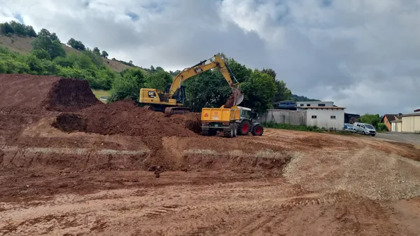 Erdarbeiten aushub cat 320 cat 314e
