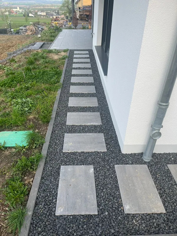 Wegebau pflasterweg